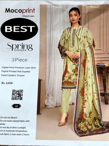 Mocoprint original lawn 3 piece