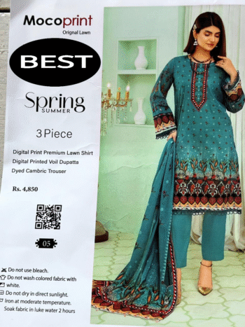 Mocoprint original lawn 3 piece