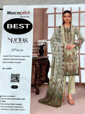Mocoprint original lawn 3 piece