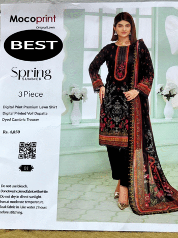 Mocoprint original lawn 3 piece